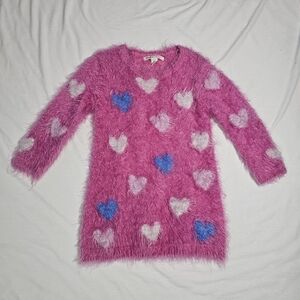 Hatley Pink Fuzzy Sweater Dress